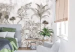 Monochrome Wild — Sketch Jungle Wall Mural - Image 6