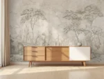 Serene Garden — Vintage Toile Landscape Wall Mural - Image 3