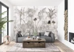 Monochrome Wild — Sketch Jungle Wall Mural - Image 7