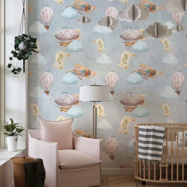 Dreamy Balloons — Hot Air Balloon Kids Wallpaper