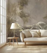 Shadowed Canopy — Tropical Botanical Wall Mural