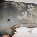 Ethereal Bloom Mist — Artistic Botanical Wall Mural - Image 3