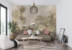 Shadowed Canopy — Tropical Botanical Wall Mural - Image 3