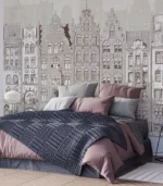Old Town Serenity — Architectural Cityscape Wall Mural - Image 9