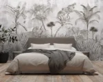 Monochrome Wild — Sketch Jungle Wall Mural - Image 3