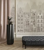Old Town Serenity — Architectural Cityscape Wall Mural - Image 11