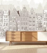 Old Town Serenity — Architectural Cityscape Wall Mural - Image 12