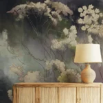 Ethereal Bloom Mist — Artistic Botanical Wall Mural - Image 7